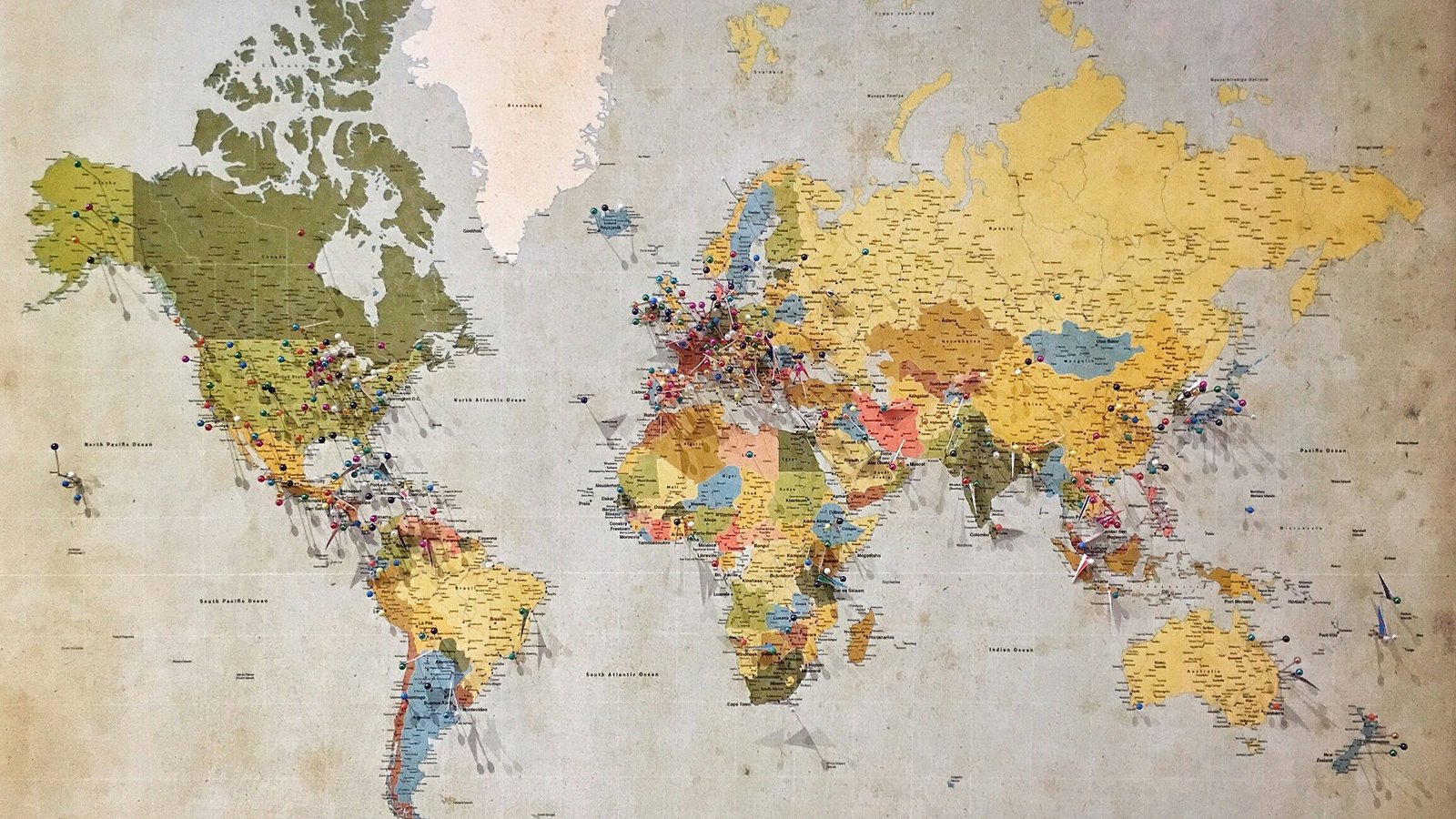 international travel map