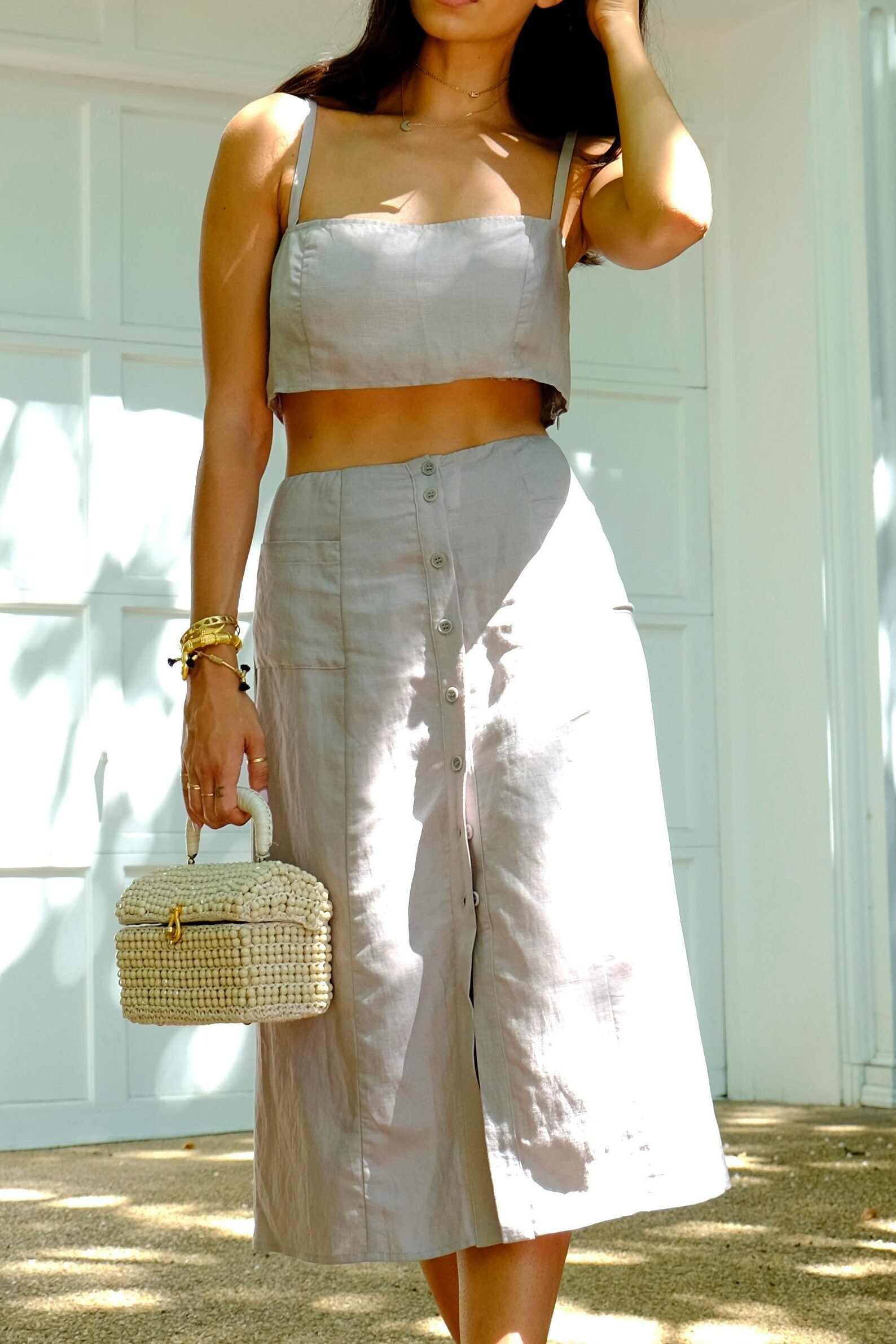 Summer fashion 2025, matching linen set